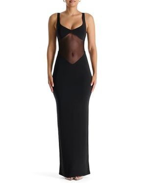 Naked Wardrobe The Smokeshow Maxi Dress - Black