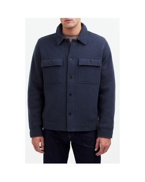 Madewell Boiled Wool Shirt Jacket - Blue