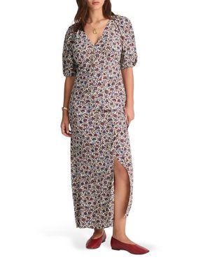 Madewell Puff Sleeve Empire Waist Maxi Dress - Multicolor
