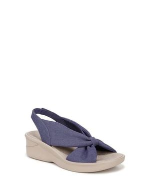 Bzees Serenade Slingback Wedge Sandal - Blue