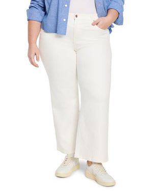 NIC+ZOE Weekend Wide Leg Jeans - White