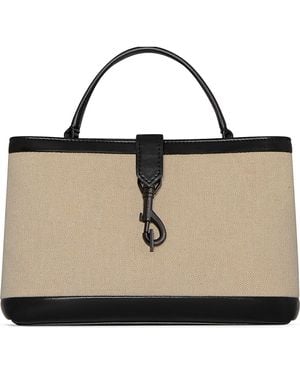 Rebecca Minkoff Megan Surplus Cotton & Hemp Canvas Top Handle Bag - Black