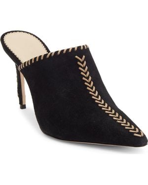 Cinq À Sept Susan Whipstitch Mule - Black
