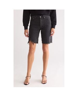Ksubi Brooklyn Ripped Denim Shorts - Black