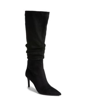 Open Edit Ariana Pointed Toe Knee High Boot - Black