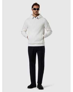 North Sails Hoodie Aus Piqué-Scuba Mit Halbem Reißverschluss - Weiß