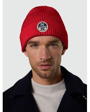 North Sails Gorro Con Parche Bordado - Azul