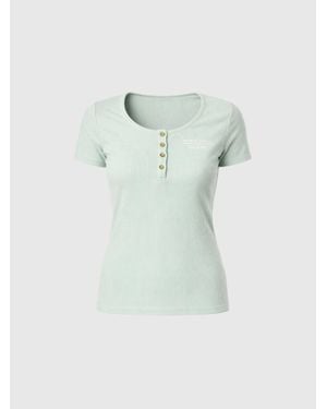 North Sails Camiseta Con Botones En La Parte Delantera Guess X - Verde