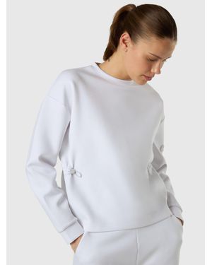 North Sails Sudadera En Interlock De Cuello Redondo - Gris