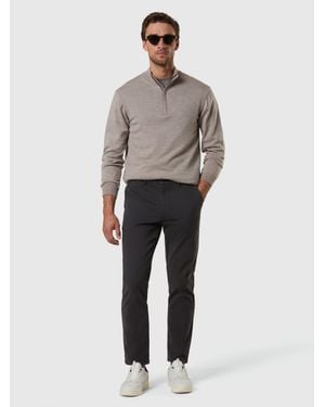 North Sails Jersey De Lana Merina Con Media Cremallera - Gris