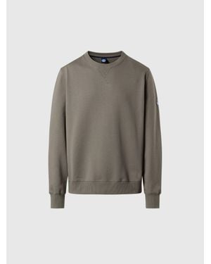 North Sails Sudadera Con Canalé Lateral - Gris