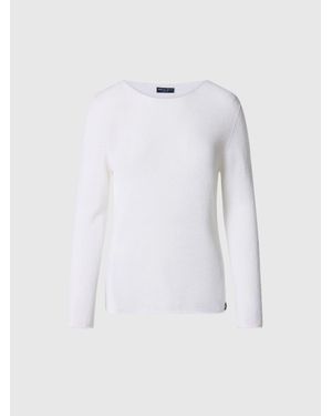 North Sails Jersey Sin Costuras Con Escote Barco - Blanco