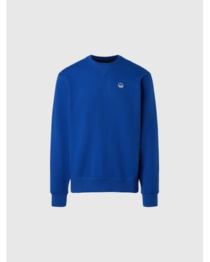 North Sails Sweatshirt Mit Logo-Patch - Blau