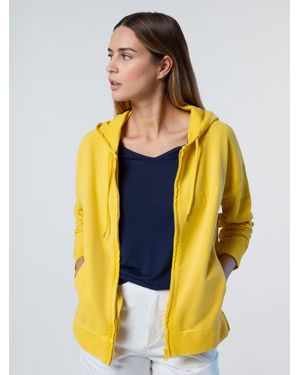 North Sails Eco-Fleece-Kapuzenpulli Mit Reißverschluss - Gelb