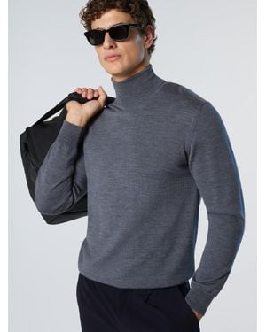North Sails Rollkragenpullover Aus Merinowolle - Grau