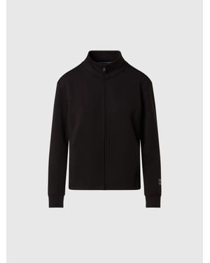 North Sails Sudadera De Interlock De Invierno Con Cremallera Completa - Negro