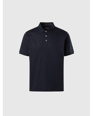North Sails Polo En Jersey De Modal - Bleu