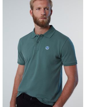 North Sails Polo Con Parche Con Logotipo - Verde