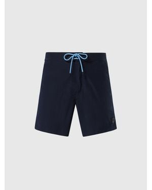 North Sails Badeshorts Aus Memory-Gewebe - Blau