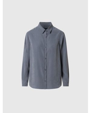 North Sails Camisa De Mezcla De Modal De Manga Larga - Azul