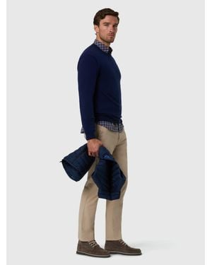 North Sails Pullover Aus Kaschmirmischung Mit Rundausschnitt - Blau