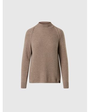 North Sails Pullover Mit Raglanärmeln Und Stehkragen - Natur