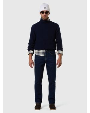 North Sails Klassischer Rollkragenpullover - Blau