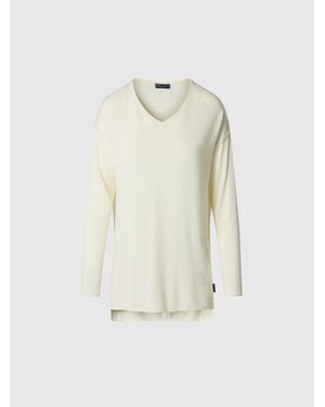 North Sails Leichter Pullover Mit V-Ausschnitt - Weiß