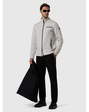 North Sails Scuba Sweatshirt Mit Durchgehendem Reißverschluss - Weiß