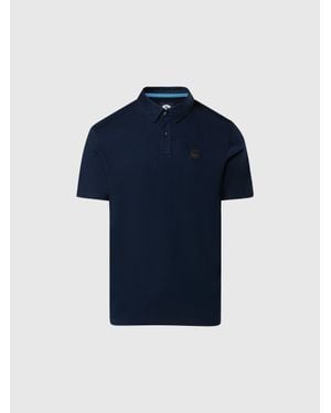 North Sails Polo En Jersey Tencel - Bleu