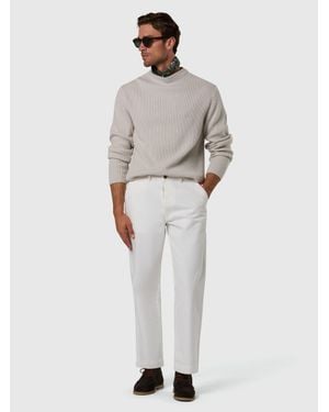 North Sails Klassischer Pullover Mit Stehkragen - Weiß