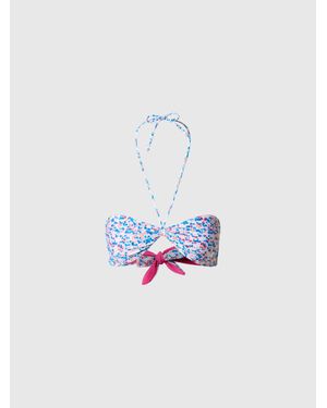 North Sails Parte De Arriba De Bikini Bandeau Reversible - Blanco