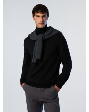 North Sails Rollkragenpullover Aus Merinowolle - Schwarz