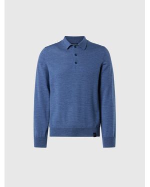 North Sails Polopullover Aus Merinowolle - Blau