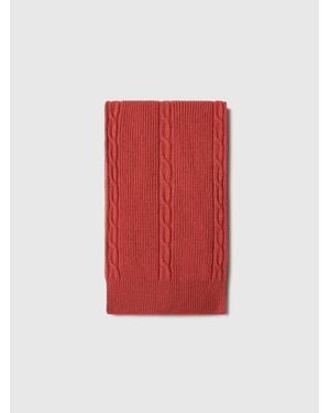 North Sails Bufanda De Punto De Cable - Rojo