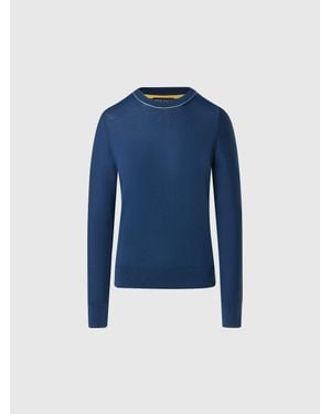 North Sails Rundhalspullover Mit Aloe Vera - Blau