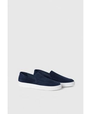 North Sails Slip-On-Sneaker Jib Sport Aus Wildleder - Blau