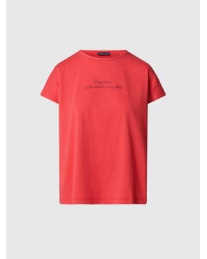 North Sails T-Shirt Mit Slogan-Print - Rot