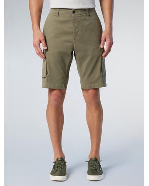 North Sails Bermudas Tipo Cargo America De Gabardina - Verde
