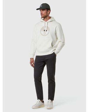 North Sails Hoodie Mit Großem Logoprint - Weiß