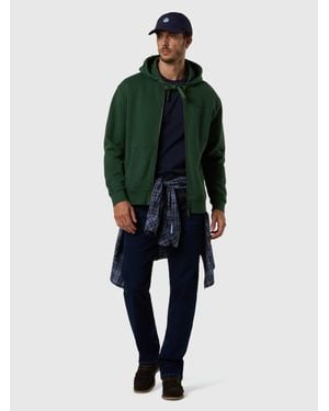 North Sails Hoodie Mit Stone-Washed-Außenseite - Grün