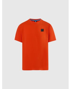 North Sails T-Shirt Mit North Tech-Aufnäher - Rot