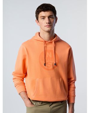 North Sails Kapuzenpulli Mit Maxi-Print - Orange