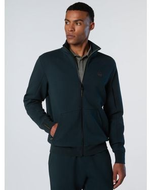 North Sails Sudadera Con Cremallera Completa De Scuba - Azul