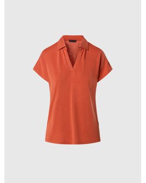 North Sails Knopfloses Poloshirt Aus Slub-Jersey - Rot