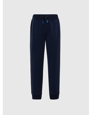 North Sails Pantalones De Chándal Con Parche Del Logotipo - Azul