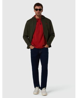 North Sails Hoodie Mit Durchgehendem Reißverschluss Und Logo-Aufnäher - Rot
