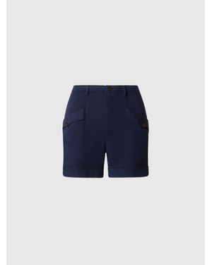 North Sails Pantalones Cortos Cargo De Gabardina - Azul