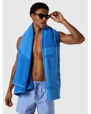 North Sails Strandhandtuch Mit Logo - Blau