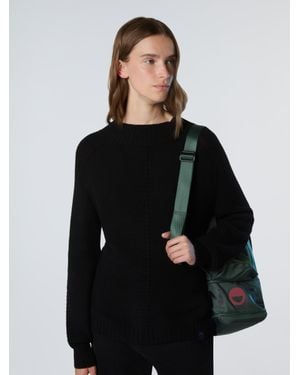 North Sails Stehkragenpullover Mit Sattelschulter - Schwarz